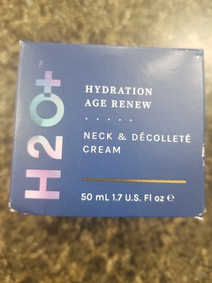 H2O+ CREMA HIDRATACIÓN EDAD RENOVAR CUELLO Y ESCOTE 1,7 fl. oz. / 50 ml Foto 1 de 2