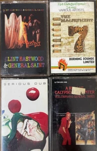 Reggae Dub 4 x Cassettes lot -Clint Eastwood, Yellowman , Magnificent seven - Imagen 1 de 2