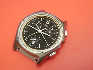 OROLOGIO CRONOGRAFO EBEL STEEL CLASSIC WAVE NON FUNZIONANTE PARTE PER PROGETTO RIPARAZIONE - Foto 1 di 4