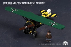 Brickmania Fokker D.VIII – German Fighter - WWI - New, Sealed - Picture 1 of 5