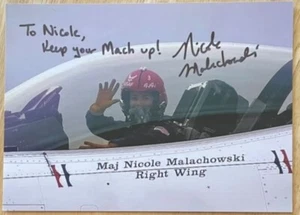 NICOLE MALACHOWSKI, 100% AUTHENTISCHES HANDSIGNIERTES FOTO, LUFTWAFFE, FANTASTISCH! - Bild 1 von 1