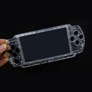 For SONY PSP 3000 Console Replace Of Clear White Front Faceplate Shell Housing - Bild 1 von 7