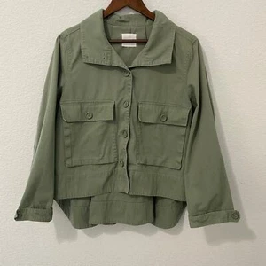 Chaqueta A Loves A Army Swing para mujer talla L/XL verde algodón utilitario - Imagen 1 de 7