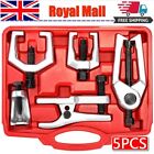 5pcs Front End Service Tool Kit Ball Joint Tie Rod Set Pitman Arm Puller Remover