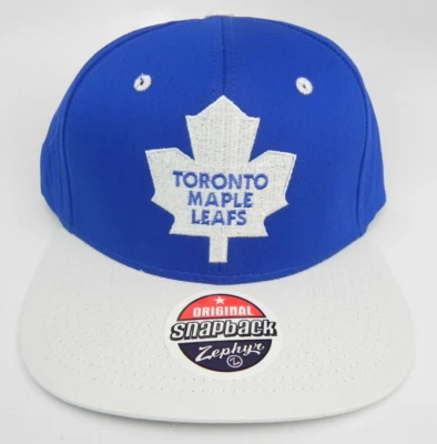 TORONTO MAPLE LEAFS NHL VINTAGE SNAPBACK RETRO 2-TONE ZEPHYR CAP HAT NEW! - Image 1 of 4