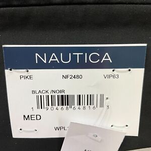Nautica Suit Vest Mens Size M Black Active Stretch Button Front