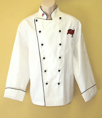 NFL TAMPA BAY BUCCANEERS Premium Chef Coat 100% Cotton M Size Football Chief - Image 1 of 4