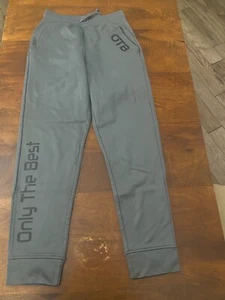 SportTek Gear Womens Sweatpants Small Grey Mid Rise Insulated Fleece Zipper Legs - Picture 1 of 7