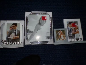 Malden Wedding Couple Picture Frame Lot of 5 This is Us Bling Mirrored - Picture 1 of 11