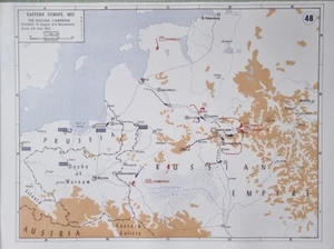 MODERN WEST POINT MAP NAPOLEONIC WARS EUROPE 1812 RUSSIAN CAMPAIGN BARCLAY - Picture 1 of 2