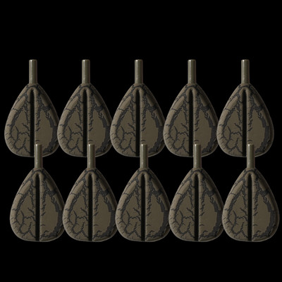DUMPY PEAR Carp fishing lead weights sinkers 2oz - 3.5oz Smooth Large Eye Swivel | UK