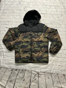 Aeropostale Remezclado Abajo Hombres Chaqueta Camuflaje Talla L Puffer Chaqueta de Invierno - Imagen 1 de 12