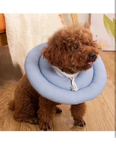 Pet Dog Cat Recovery Collar Comfy Soft Adjustable Water Resist Protective Cone - Picture 1 of 6