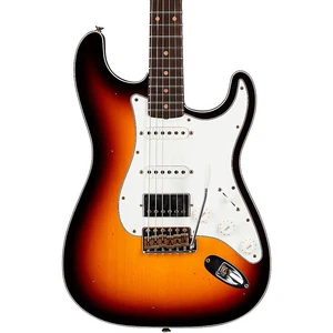 Fender CS LE Double Bound HSS Stratocaster Journeyman Relic Guitar Aged Sunburst - Picture 1 of 7