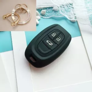 Silicone Car Remote Key Fob Case Cover For LDV D90 3buttons Black - Picture 1 of 4