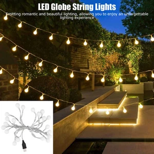 20 LEDs String Lights Flexible Globe Romantic Waterproof String Lights - Picture 1 of 18