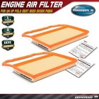 2x Air Filter for Seat Ibiza Mk IV Mii VW Polo MK V Load Up Skoda Citigo Fabia
