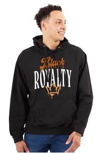 Urban Streetwear Black Royalty Crown Drip Hoodie Hooded Sweatshirt Men Women - Picture 1 of 5
