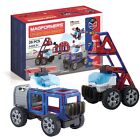 Magformers Amazing Police And Rescue Magnetic Building Blocks Tile Toy. Makes Ca