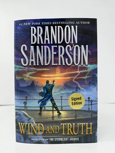 SIGNED Brandon Sanderson Autographed Book - Wind and Truth - Picture 1 of 3