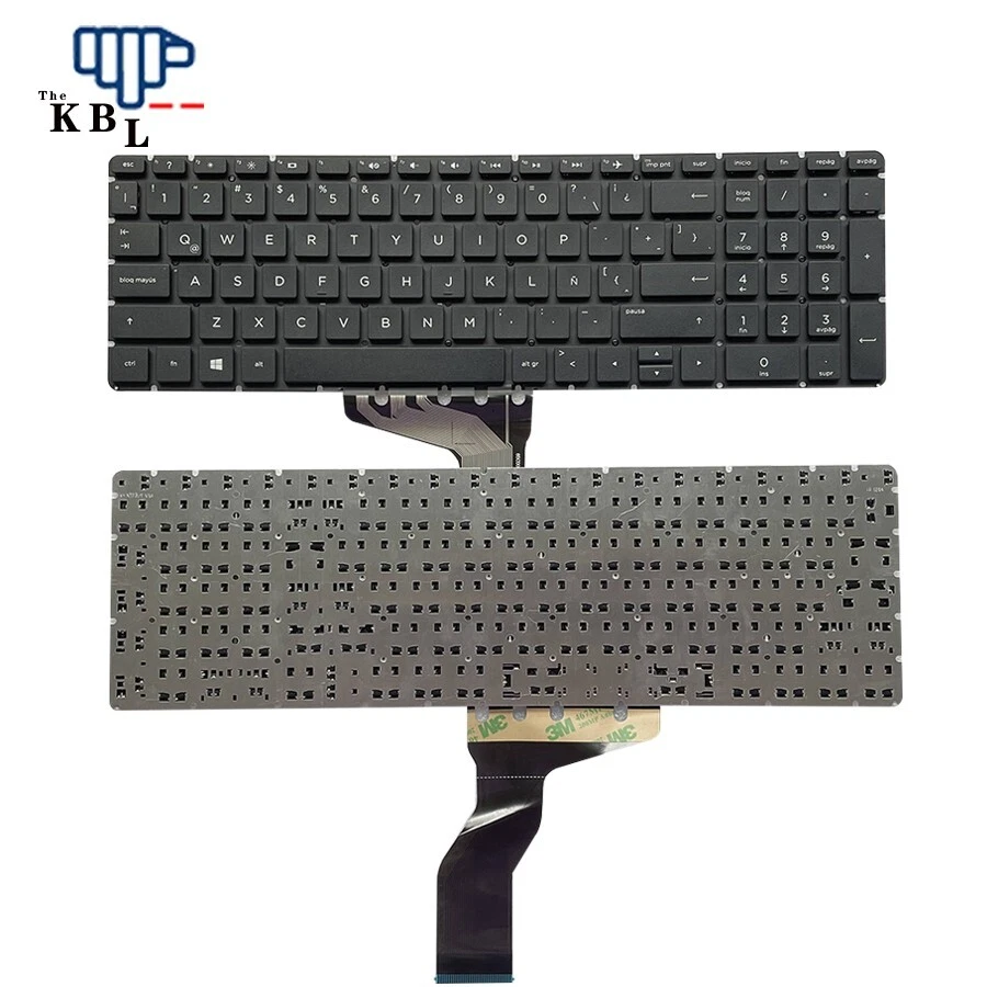 Nuevo teclado negro para computadora portátil HP Pavilion 15-BS 15-BW 15-CC en idioma latino Foto 1 de 4