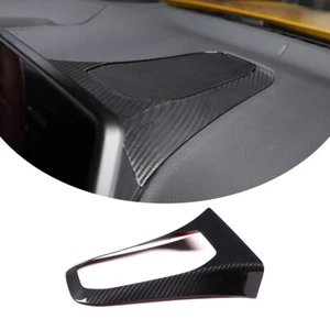 Real Carbon Fiber Dashboard Speaker Frame Cover For Toyota Supra A90 2019-24 US - Picture 1 of 12