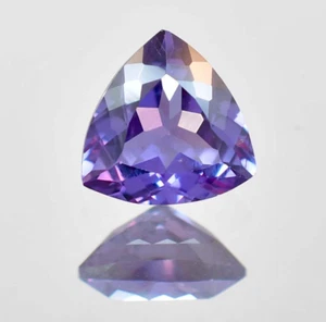 8x8 MM Natural Color Changing Alexandrite Trillion Cut Loose Gemstone Certified - Picture 1 of 5