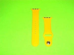 BRACELET APPLE WATCH 38 MM ÉDITION SPORT JAUNE TAILLE GRAND LG - Photo 1 sur 1