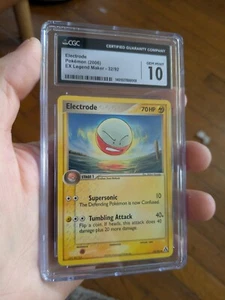 (POP 31) CGC 10 GEM MINT Pokémon Card Electrode 32/92 EX Legend Maker 2006 - Picture 1 of 4