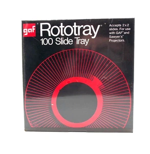 Rototray 100 Slide Tray Gaf Sawyer's Minolta Projectors For 2x2 Slides New Seale - Picture 1 of 5