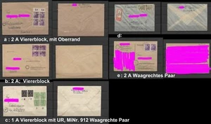 SBZ 1A, 2A, /A, 912 Viererblock, Paar, gestempelt! Auswaehlen #m354 - Bild 1 von 6