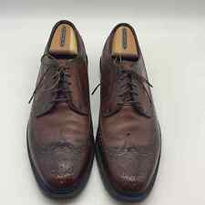 Mens Florsheim Brown Oxford Wing Tip Shoes Size 10 1/2 D