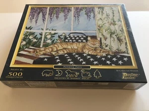 New Sealed Unique 500 Piece Patriotic Patty Jigsaw Puzzle Carol Lee Walker 18x24 - Picture 1 of 4