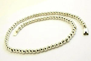 Taxco Mexican Sterling Silver 6 mm Bead/Ball Chain Necklaces 20"/52 cm, 52 grams - Picture 1 of 12