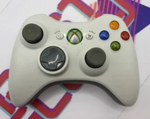 Genuine Official Microsoft Xbox 360 Wireless Controller White Pad - Fully Tested - Picture 1 of 4