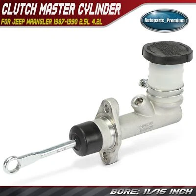 Clutch Master Cylinder with Reservoir for Jeep Wrangler 1987-1990 Bore 11/16In. - Image 1 of 4