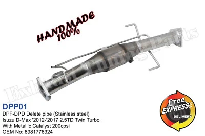 Tubo DPF para Isuzu D-Max 2012-2017 Twin Turbo Foto 1 de 4