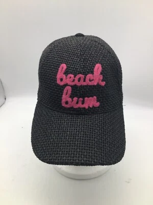 Gorra de béisbol ajustable Beach Bum negra (paja sintética) H5 Foto 1 de 4
