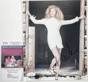 Foto G firmada por Mikaela Shiffrin 8x10 autógrafo medalla de oro olímpica esquiador JSA certificado de autenticidad - Imagen 1 de 2
