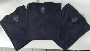 Paquete de 3 camisetas True Classic para hombre cuello redondo negras, medianas - Imagen 1 de 2
