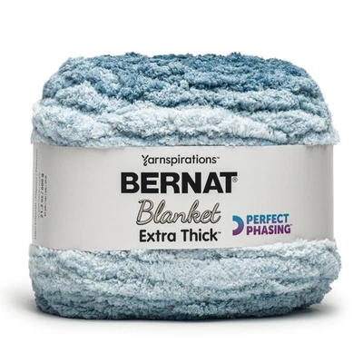 SPINRITE Bernat Blanket Extra Thick Perfect Phasing Yarn-Ocean Teal - 5A002G8P-1GHR9