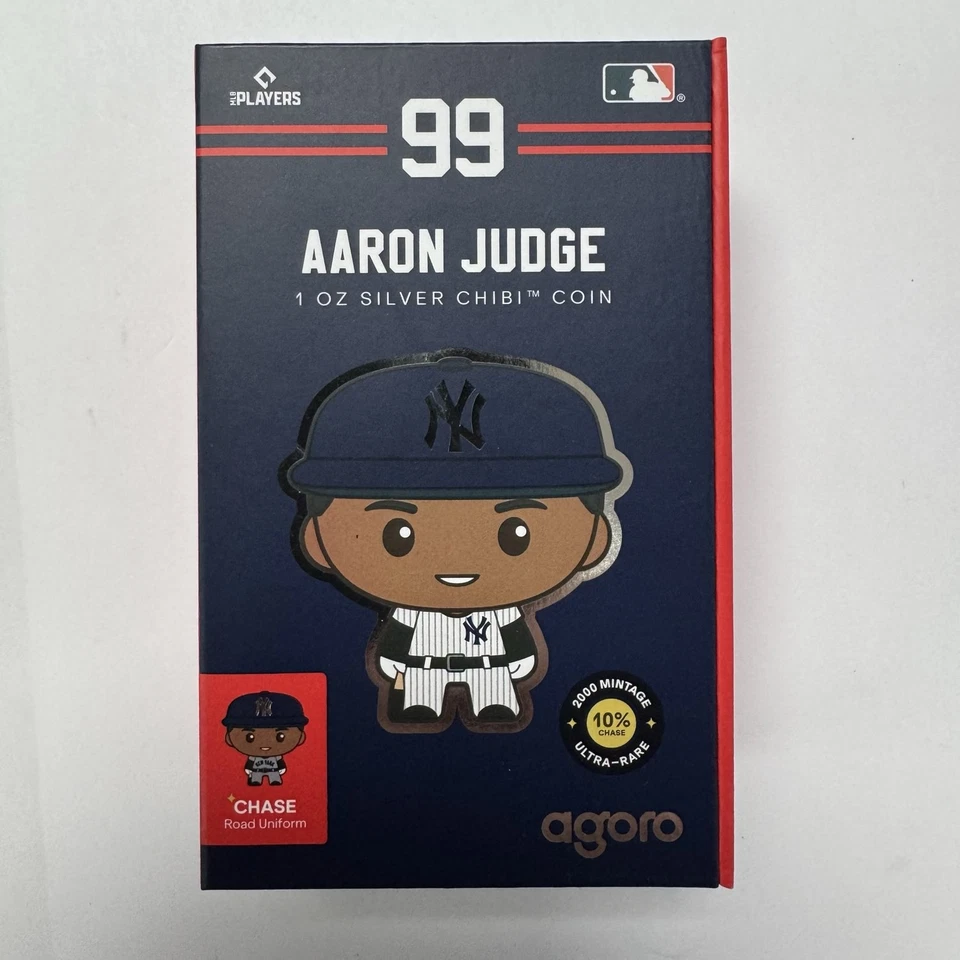 Agoro Aaron Judge Silver Chibi Coin Yankees - Image 1 of 1