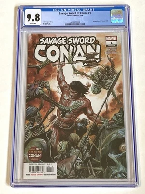 SAVAGE SWORD OF CONAN #1 CGC 9.8 COMIC 2019 ALEX ROSS RON GARNEY - Imagem 1 de 4