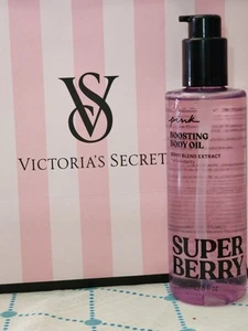 Victoria's Secret Pink Super Berry Boosting Body Oil (8 oz) Antioxidants + Vegan - Picture 1 of 1