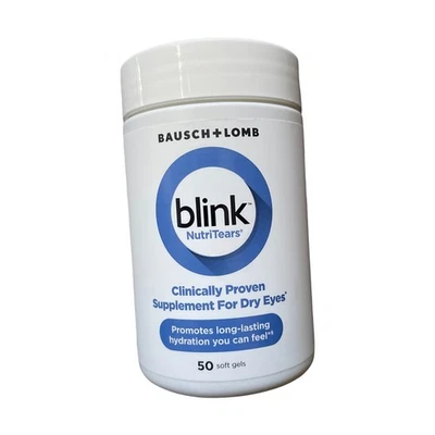 BLINK NutriTears Clinically Proven Supplement for Dry Eyes - 50ct, Exp: 12/25 - Image 1 of 2