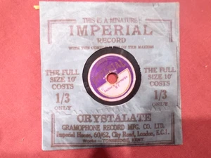 Old 1930's Unusual 3.5" Diameter 78. Record. Dealers Sample. G - Picture 1 of 4