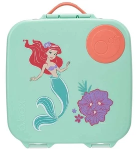 B.box Lunch Box 2L Bento Disney Little Mermaid Gel Cooler Custom Dividers Aqua - Picture 1 of 6