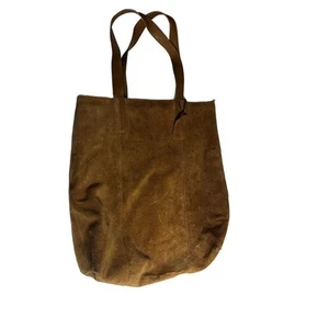 Merona Caramel Suede Leather Large Hobo Boho Handbag - Picture 1 of 3