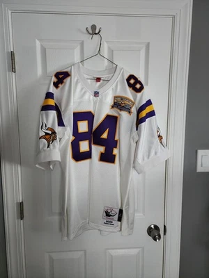 100% 正品 MITCHELL & NESS 2000 MINNESOTA VIKINGS RANDY MOSS 球衣 尺寸 48 XL — 第 1/4 张图片