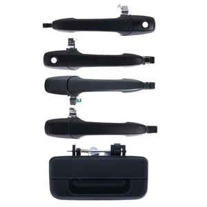5pc FRONT, REAR & TAILGATE Door Handle Outer Black for Ford Ranger PJ PK & BT50 - Picture 1 of 4